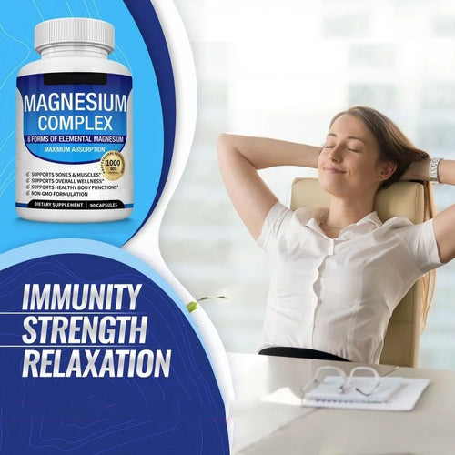 UVVO 8-in-1 Magnesium Complex – 90 Capsules for Kids & Adults